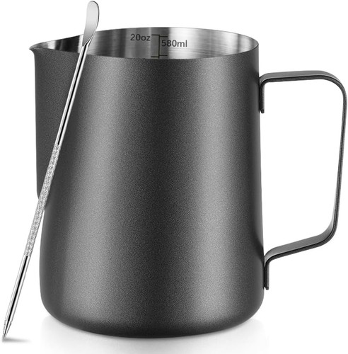 Frothing milk pitcher 20 - milk, pitcher,