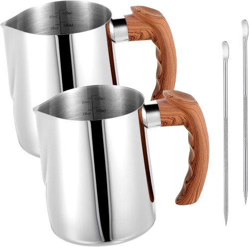 Pcs stainl steel milk - 2,