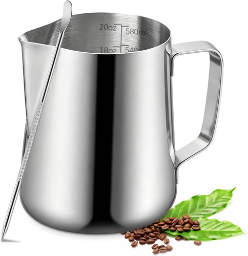 Milk frothing pitcher 600ml - milk,