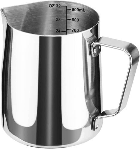 Milk frothing jug - frothing, jug,